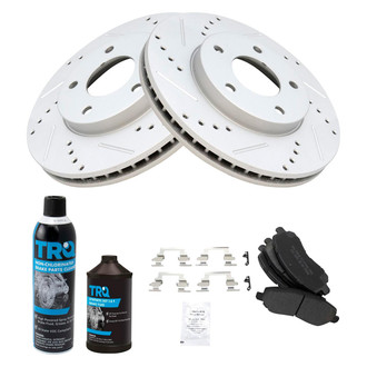 TRQ® - Performance Semi-Metallic Front Brake Kit