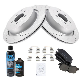 TRQ® - Performance Ceramic Front and Rear Brake Kit