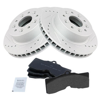 TRQ® - Performance Semi-Metallic Front Brake Kit