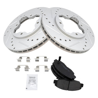 TRQ® - Performance Semi-Metallic Brake Kit