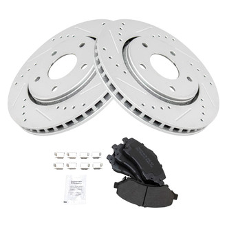 TRQ® - Performance Semi-Metallic Brake Kit