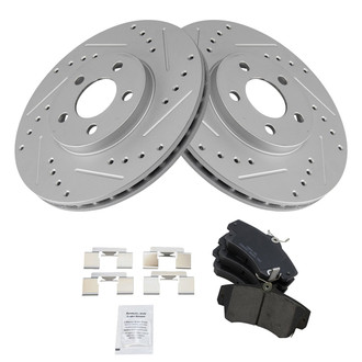 TRQ® - Front Disc Brake Kit with Ceramic Pads