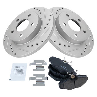 TRQ® - Performance Ceramic Rear Brake Kit