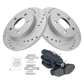 TRQ® - Performance Semi-Metallic Rear Brake Kit