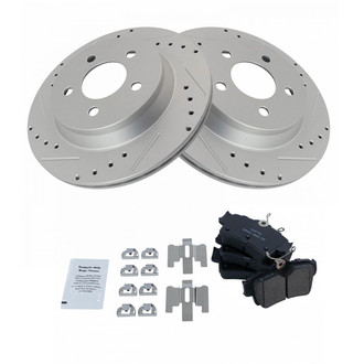 TRQ® - Performance Ceramic Brake Kit with Wheel Bearings