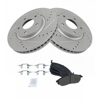 TRQ® - Performance Semi-Metallic Front Brake Kit