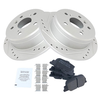 TRQ® - Performance Semi-Metallic Rear Brake Kit
