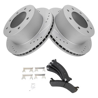 TRQ® BKA20835 - Performance Semi-Metallic Rear Brake Kit