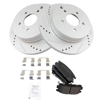 TRQ® - Performance Semi-Metallic Brake Kit