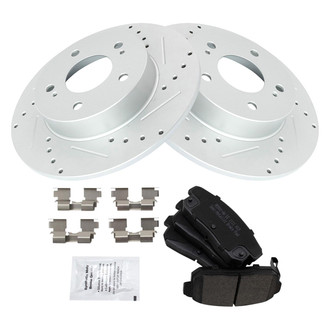 TRQ® - Performance Semi-Metallic Rear Brake Kit