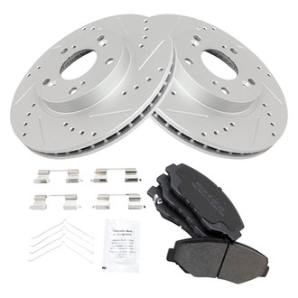 TRQ® - Performance Semi-Metallic Front Brake Kit