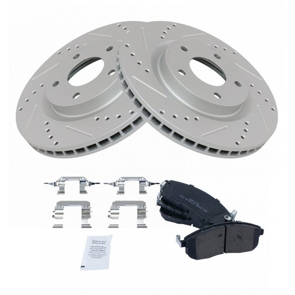 TRQ® - Performance Semi-Metallic Front Brake Kit