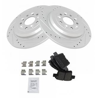 TRQ® - Performance Ceramic Brake Kit with Wheel Bearings