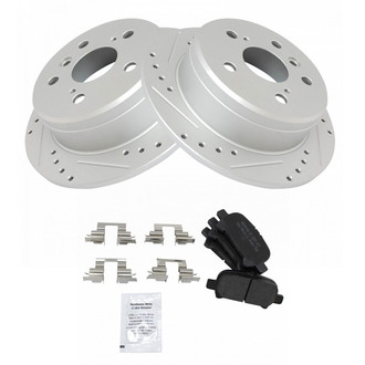 TRQ® - Performance Semi-Metallic Rear Brake Kit