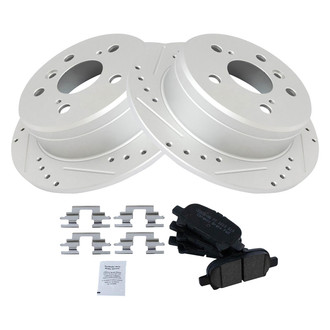 TRQ® - Performance Ceramic Rear Brake Kit