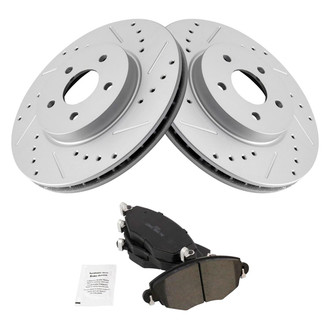 TRQ® - Performance Ceramic Front Brake Kit