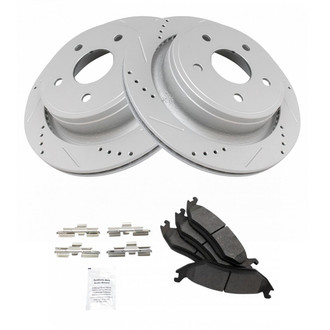 TRQ® - Performance Semi-Metallic Rear Brake Kit