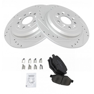 TRQ® - Performance Semi-Metallic Rear Brake Kit
