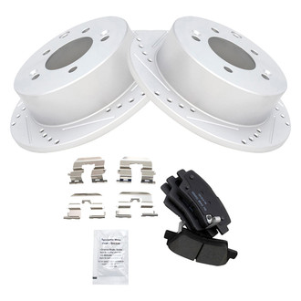 TRQ® - Performance Ceramic Rear Brake Kit