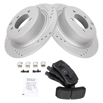 TRQ® - Performance Semi-Metallic Rear Brake Kit