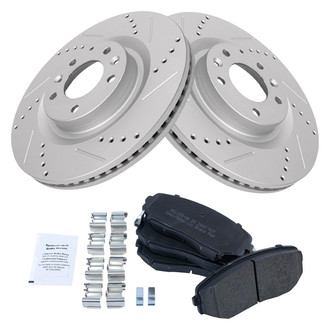 TRQ® - Performance Semi-Metallic Brake Kit