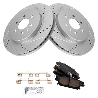 TRQ® - Performance Ceramic Rear Brake Kit