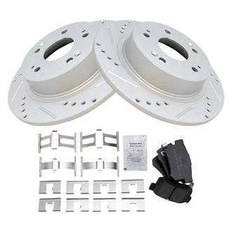 TRQ® - Performance Semi-Metallic Rear Brake Kit