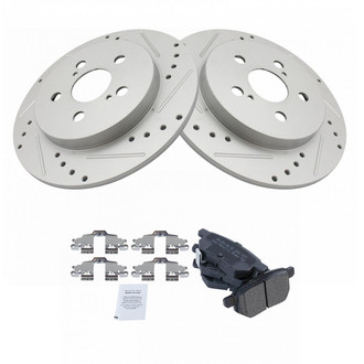 TRQ® - Performance Semi-Metallic Brake Kit