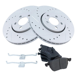 TRQ® - Performance Ceramic Front Brake Kit