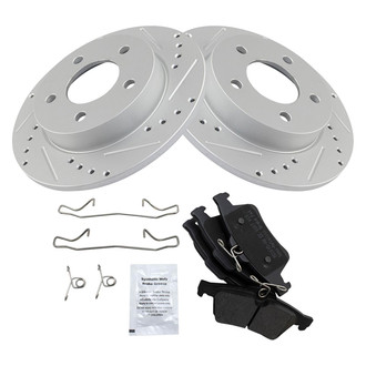 TRQ® - Performance Semi-Metallic Rear Brake Kit