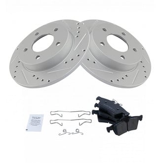 TRQ® - Performance Ceramic Brake Kit with Wheel Bearings