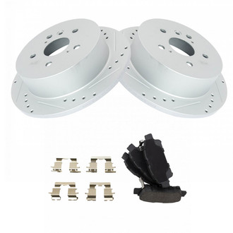 TRQ® - Performance Semi-Metallic Rear Brake Kit