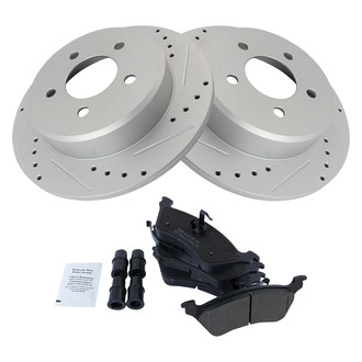TRQ® - Performance Semi-Metallic Rear Brake Kit