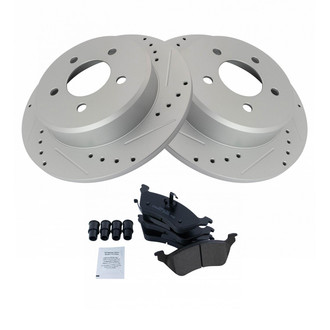TRQ® - Performance Ceramic Brake Kit with Wheel Bearings