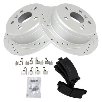 TRQ® - Performance Ceramic Rear Brake Kit