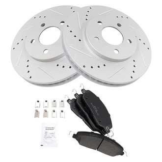 TRQ® - Performance Semi-Metallic Front Brake Kit