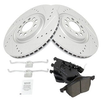 TRQ® - Performance Semi-Metallic Front Brake Kit