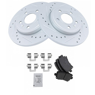 TRQ® - Performance Ceramic Brake Kit with Wheel Bearings