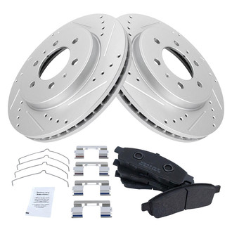 TRQ® - Performance Semi-Metallic Front Brake Kit