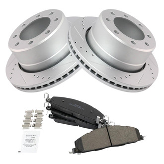TRQ® - Performance Semi-Metallic Rear Brake Kit