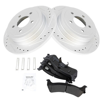 TRQ® - Performance Semi-Metallic Rear Brake Kit