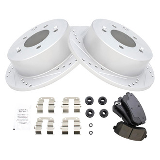 TRQ® - Performance Ceramic Rear Brake Kit
