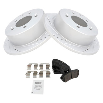 TRQ® - Performance Semi-Metallic Rear Brake Kit
