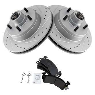 TRQ® - Performance Semi-Metallic Brake Kit