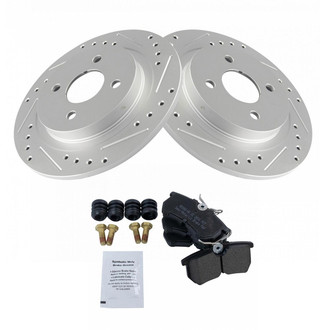TRQ® - Performance Semi-Metallic Rear Brake Kit