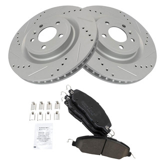TRQ® - Performance Ceramic Front Brake Kit