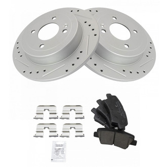 TRQ® - Performance Ceramic Rear Brake Kit