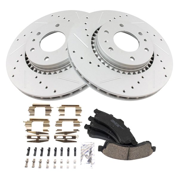 TRQ® - Performance Ceramic Front Brake Kit