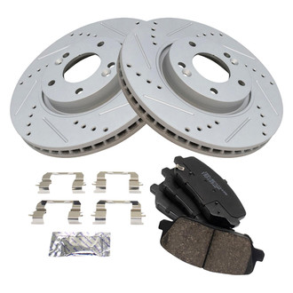 TRQ® - Performance Ceramic Front Brake Kit