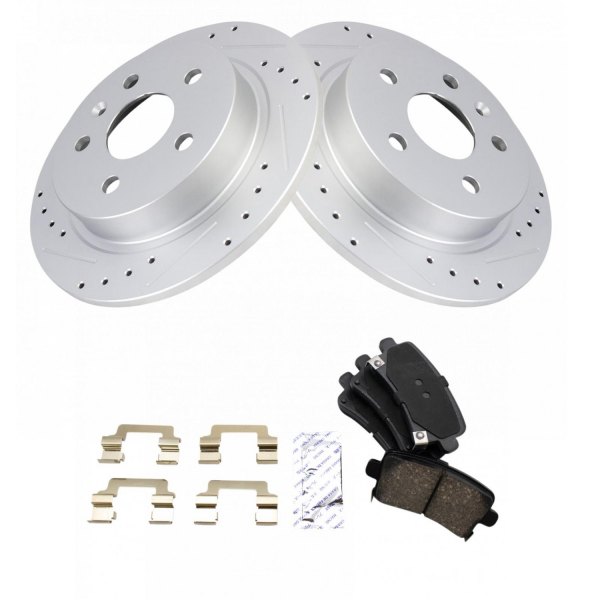 TRQ® - Performance Ceramic Rear Brake Kit